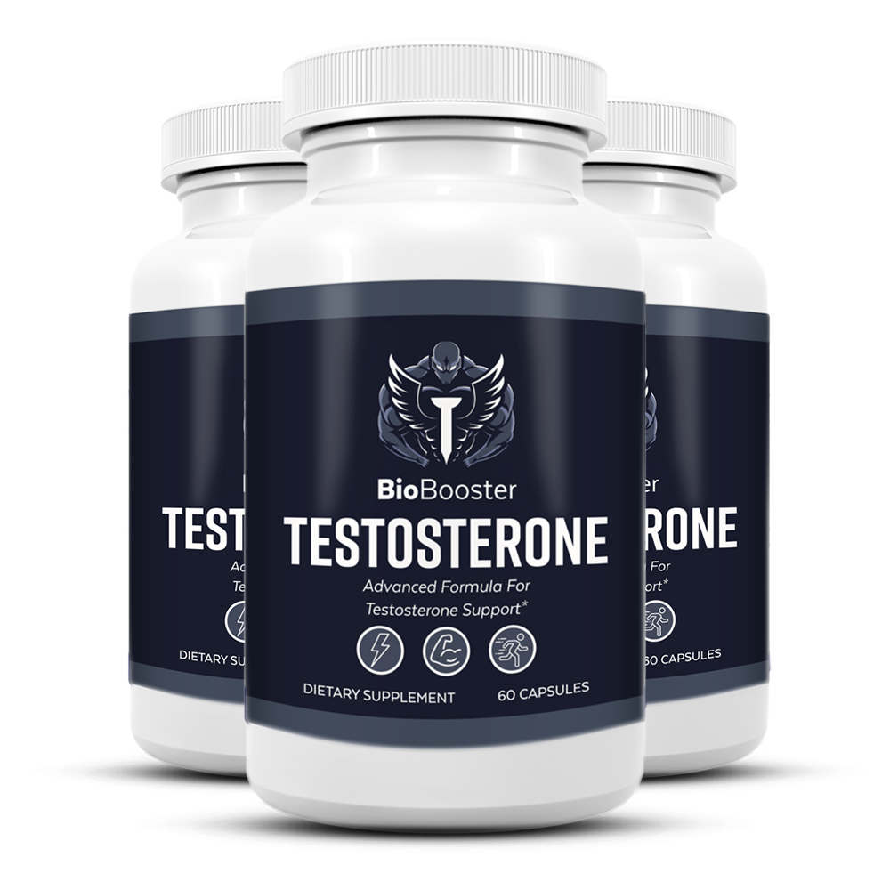 BioBooster Popular Package - 90 Days of Testosterone Support - 3 Bottles Men's Health Formula